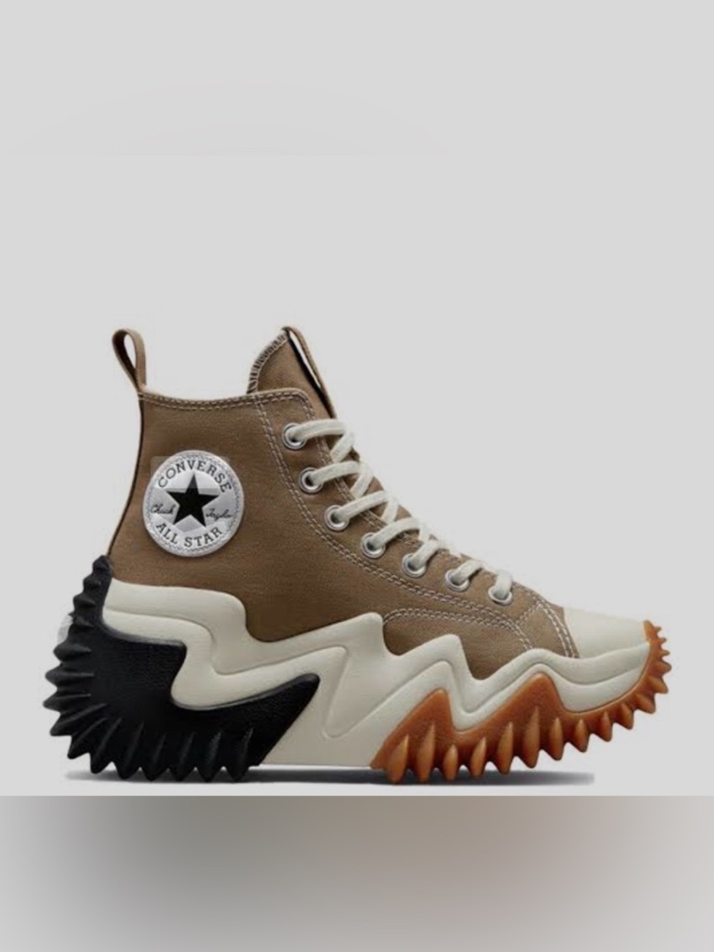 Brown hi top run star motions converse